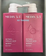 (2-Pack) MEDIX 5.5 ~ RETINOL + FERULIC ACID Age Rewind BODY CREAM 444ml picture