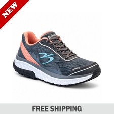 Gravity Defyer Womens MightyWalk Slip On Shoes Gray Salmon / FULL SIZE - NEW picture