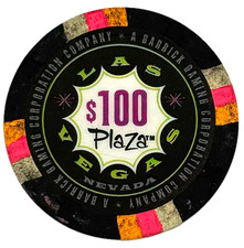 Plaza Casino Las Vegas NV $100 Chip 2004 picture