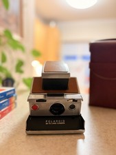Tested Vintage Polaroid SX-70 Land Camera Vintage Folding With Leather Case picture