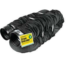 Amerimax FLEX-Drain 4 In. X 25 Ft. Expandable Perforated Drainage Pipe with Sock picture