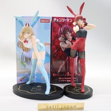 [USED] Furyu Chainsaw Man BiCute Bunnies Makima Red , Power Light blue Figure picture