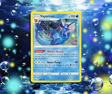 Pokémon TCG - Vaporeon SWSH072 Cosmos Holo Sword & Shield Promo | NM picture