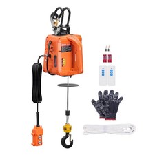 VEVOR 3-in-1 Electric Hoist Winch, 1100 lbs. Capacity, 1500W, 30 ft. Lift Height picture