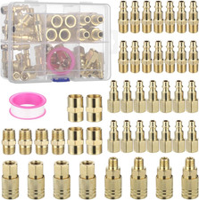45 PCS Air Coupler & Plug Kit, 1/4 in NPT Quick Connect Air Fittings Set, Indust picture