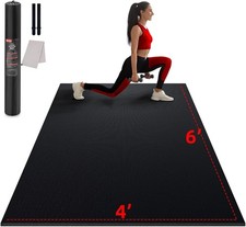 Large Exercise Mat for Home Workouts, 12x6/10x6/9x6/8x6/7x5/6x4 ft picture