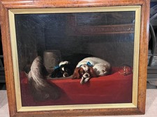 Sir Edwin Landseer, R.A. “The Caveliers Pets”  Oil Painting c1821 picture