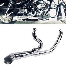 SHARKROAD Noticeable Increase 2 Into 1 Exhaust For Harley Touring 2017-Up Model. picture