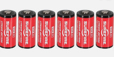Six (6) SureFire Lithium Batteries 123A SF123A CR123A 3V 3 VOLT Bulk picture