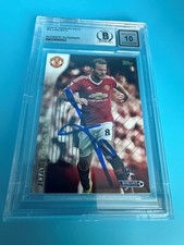 2015-16 TOPPS EPL GOLD - JUAN MATA - SIGNED BECKETT CERTIFIED AUTO 10 picture