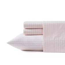 Marimekko Pikku Rasymatto Pink & Off White Dots Size 4pc Queen Sheet Set picture