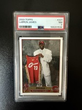 Topps 2003-04 Draft Pick LeBron James #221 RC Rookie Cleveland Cavaliers picture