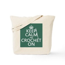 CafePress Keep Calm And Crochet On Tote Bag (1251706247) picture