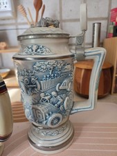Vintage Avon Racing Car 1989 Collectible Beer Stein Handmade Brazil 126333 picture
