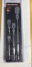 GearWrench 81230F 4 Pc Full Polish Flex Teardrop Ratchet Set NEW picture