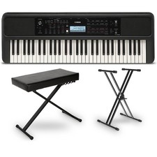 Yamaha PSRE383 61-Key Portable Keyboard Essentials Bundle picture