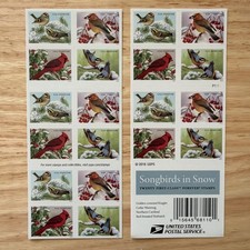 2016USA Songbirds in Snow Forever Stamps - Book of 20 Scott#5126–5129 MNH picture