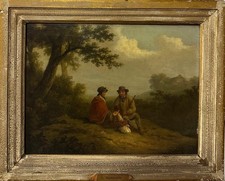 Attributed to George Morland (1763-1804) Pastoral Scene Oil Painting picture