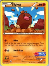 Diglett 58/146 Common XY Base Set Pokemon NM/LP picture