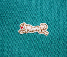 Vintage Le TIGRE Shirt XS/S 80s Green polo Tan Tiger Cobain Special Made USA picture