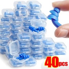 Reusable Silicone Ear Plugs Noise Reduction for Sleeping Swimming Waterproof wit picture