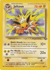 Pokémon TCG - Jolteon - 20/64 - Rare Unlimited Jungle Unlimited [Moderate Play] picture
