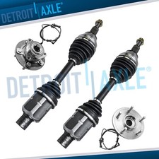 4WD Front CV Axle Shafts Assembly Wheel Bearings and Hubs for 2012-2018 Ram 1500 picture