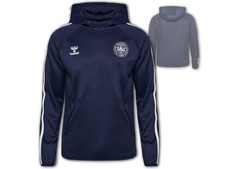 Denmark Hooded Sweatshirt Navy Hummel DBU Travel Hoodie Denmark Hoody Size M-3XL picture