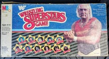 RARE Vintage 1985 Milton Bradley WWF Wrestling Superstars Game Open Box / Unused picture