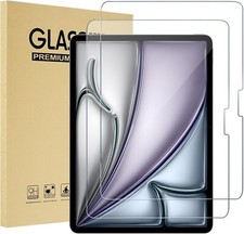 2 PCS For 2026 iPad Air 11-inch (M4/M3/M2) Tempered Glass Screen Protector Saver picture