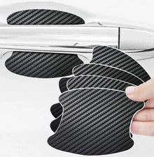4PCS Carbon Fiber Door Handle Car Stickers Decal Protector Film Anti Scratch picture