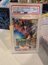 2026 DBS Fusion World Son Goku GT Alt Art FB09-100 Dual Evolution PSA 10 picture
