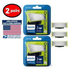 Philips Norelco OneBlade Replacement Blade 3 Count QP230/80 x 2 Pairs - NEW picture