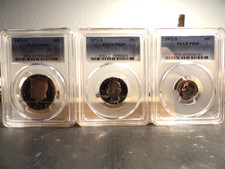 1972 S Kennedy 50C | 1972 S Washington 25C | 1972 S Roosevelt 10C PR69 PCGS picture