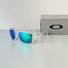 Oakley Holbrook XXL OO9487 Sunglasses Crystal Clear Frame Green Lenses Unisex picture
