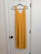 Mango Scoop Back Mustard Yellow Maxi Dress picture