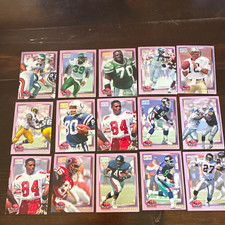 Pro- set 1993 NFL Football( 15) Card Lot Marion Butts Barnett Morgan+ picture