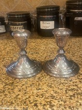 Pair of  Genuine Gorham E.P. Silver Weighted Candlestick Holders 4.5