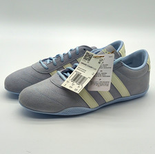 adidas Grand Court Lo Men's Gray/Blue Suede Sneakers JQ7228 picture