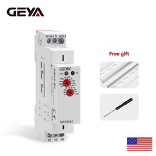 GEYA On Delay Off Delay Timer Relay Time Delay Relay AC/DC12V-240V 16A Din Rail picture