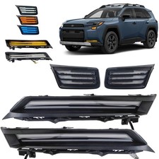 For 26-27 Toyota RAV4 Woodland Edition Upper Lower Bumper LED DRL Lights Kit picture
