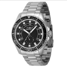 NEW Invicta Pro Diver Command 44mm Silver & Black Dial Mens Watch 47125 picture