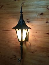 Vintage  Mid Century WITCHES HAT porch light Fixture gothic sconce 30