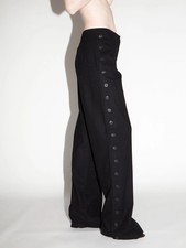 Alexander McQueen SS2000 Wool Button Trousers Side Detail UK10 / 42 Vintage picture