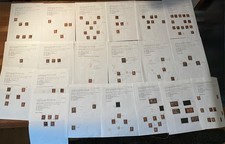 QV GB 1d red imperf collection of 102 items, pairs & singles, hinged #SQV14 picture