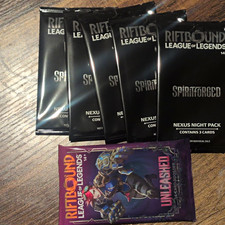 Riftbound Nexus Night Promo Packs x5 (+1 Free Pack Of Unleashed) picture