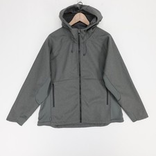 Simms Katafront Hooded Jacket Womens XXL Gray Full Zip Softshell Fleece Fishing picture