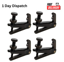 4PCS Violin Fine Tuners for 3/4 4/4 Violin Stainless Steel Black Adjusters. picture