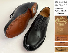 CHURCH'S NWOB $1,320 LANCASTER 173 POLISHED BINDER CAP TOE OXFORDS UK8.5G US 9.5 picture