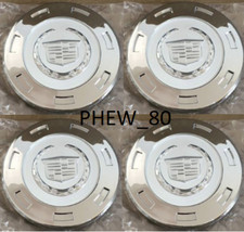 4 X 2007-2014 CHROME CREST CADILLAC ESCALADE 22” WHEEL CENTER CAP HUB set  picture